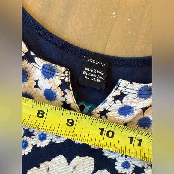 Desigual Blue and White Floral Mini Dress Size Small - Picture 6 of 6